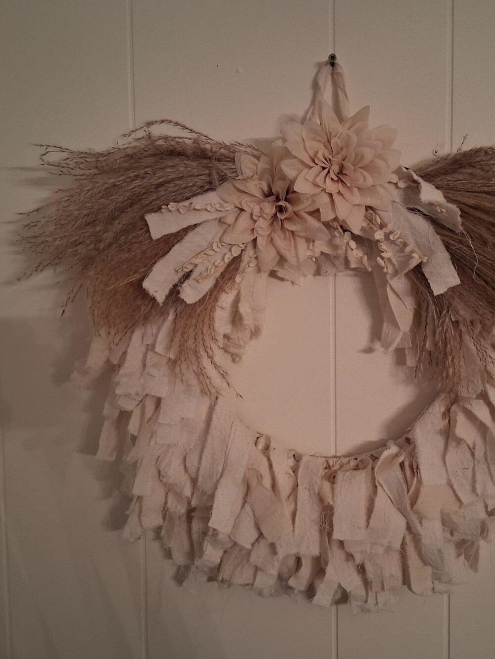 Handmade Rag Wreath - Picture 3 of 3